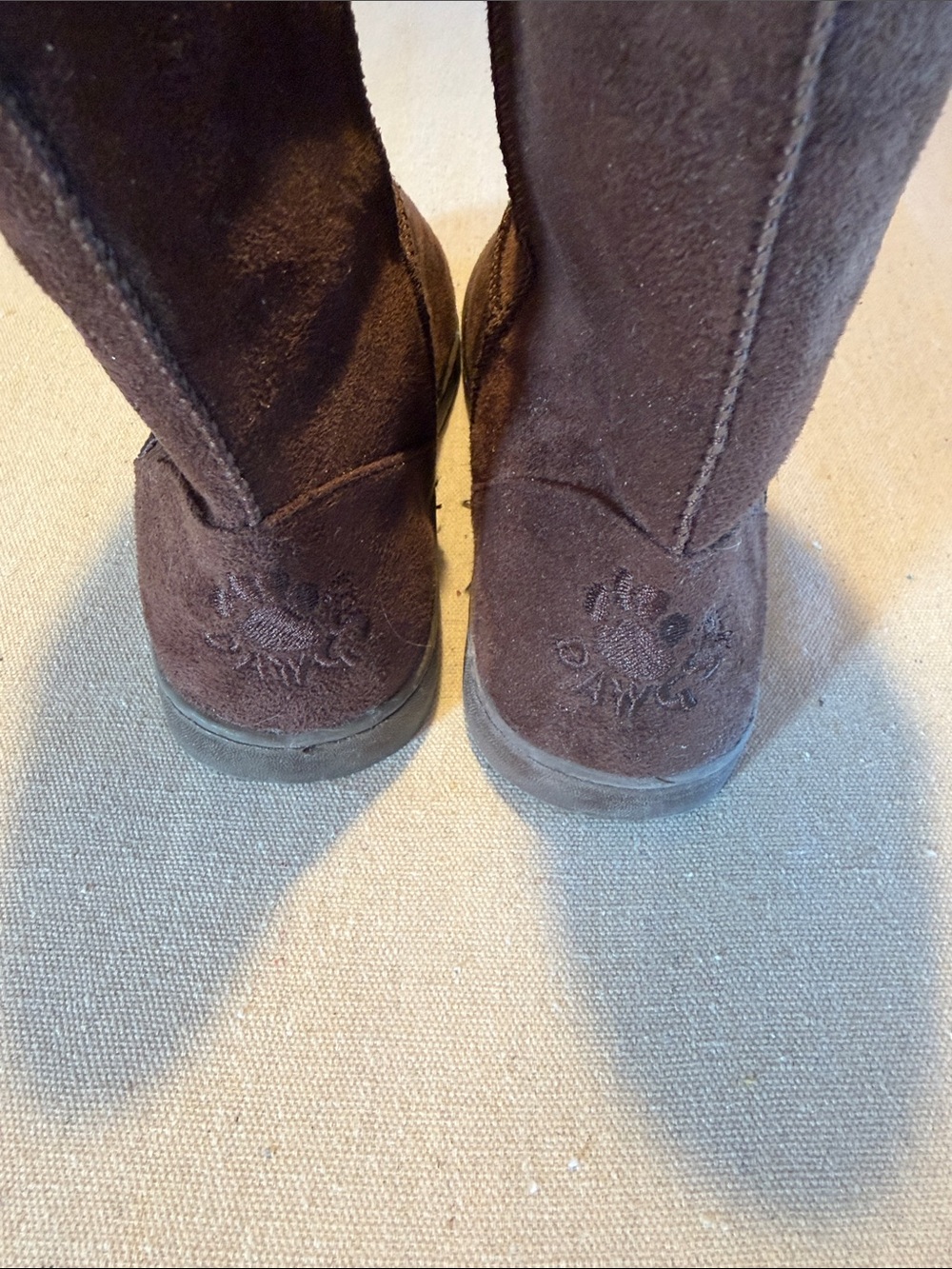 Women’s Dawgs Brown Suede Plush-Lined Pull-On Winter Boots size 9 New - Picture 5 of 5